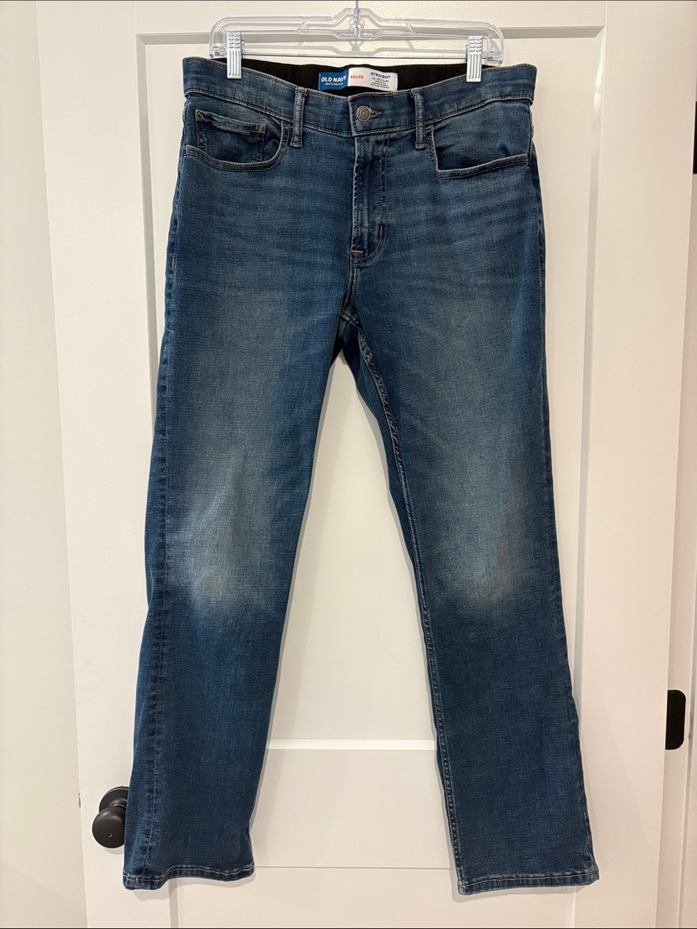 Old Navy Men's Blue Straight Jeans - Faded Wash